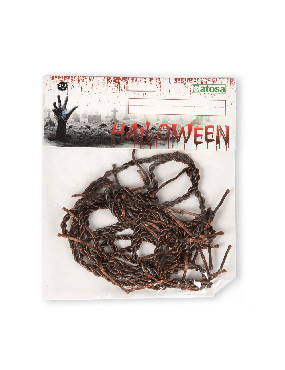 Fil z učinkom bodeče žice halloween za dekoracijo rjava