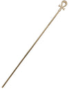 Bâton de Pharaon pour adulte doré avec symbole Ankh