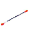 Bâton de majorette pour enfant pailleté bleu avec embouts orange