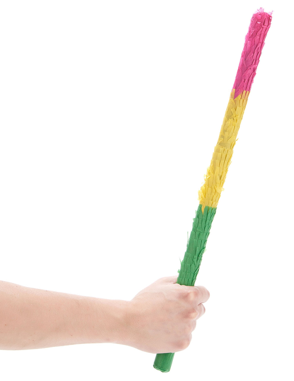 Prise en main du bâton piñata multicolore pour fête