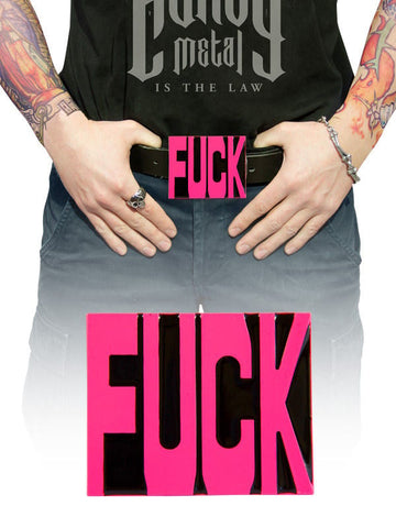 Sponka za pas Fuck roza 