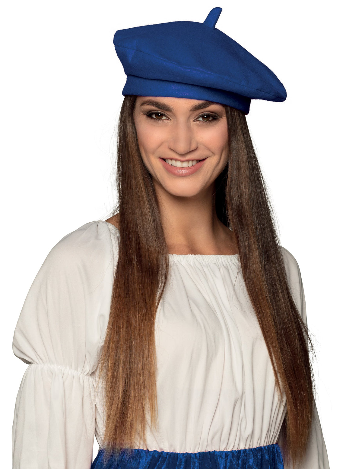 Béret basque pour adulte bleu