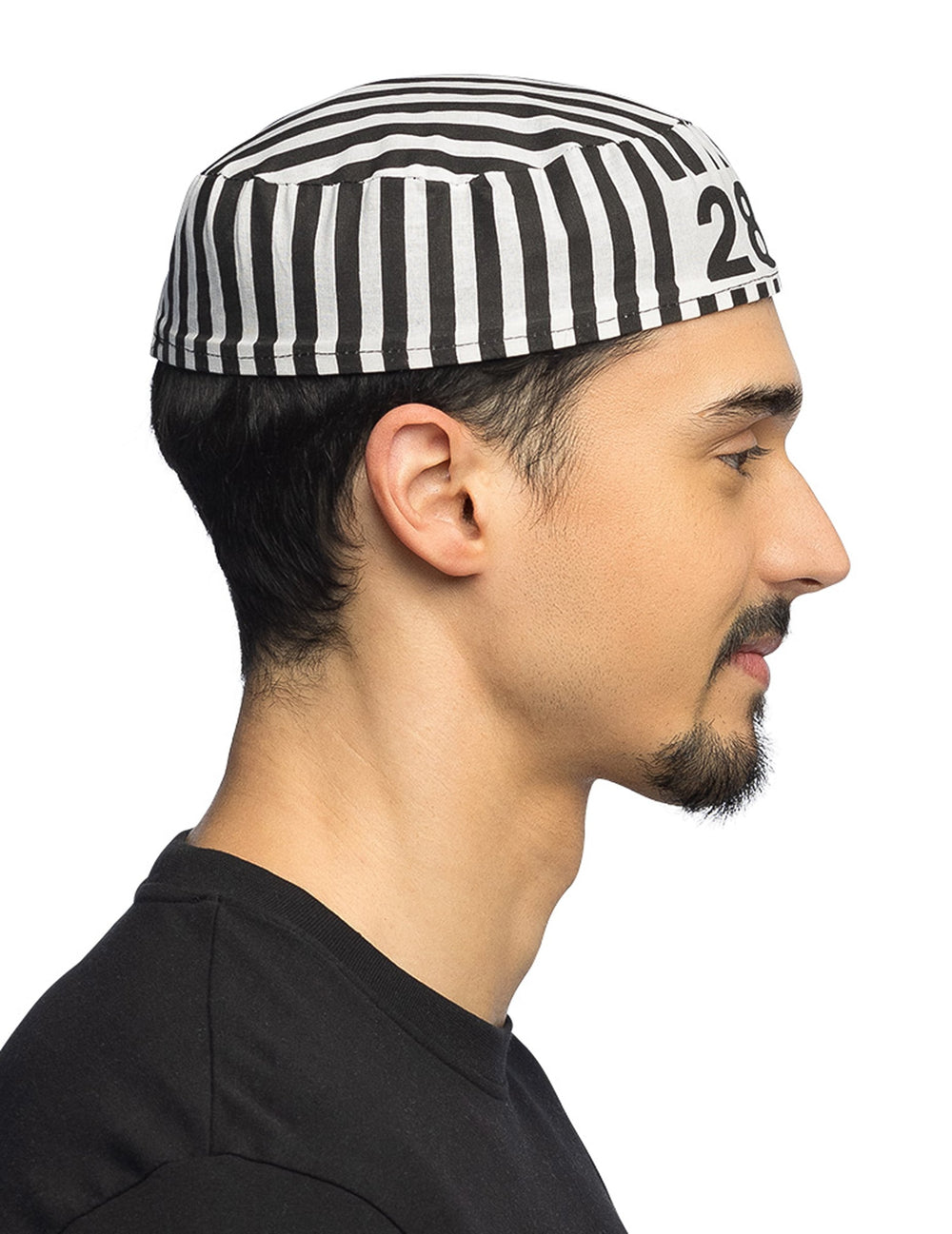 Vue de profil du béret de prisonnier