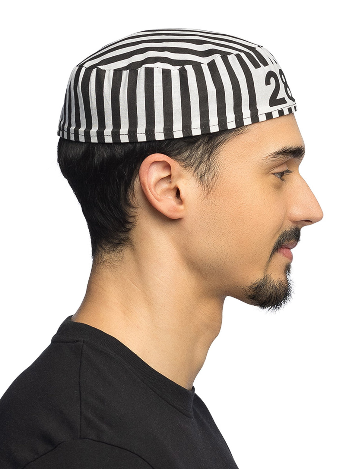 Vue de profil du béret de prisonnier
