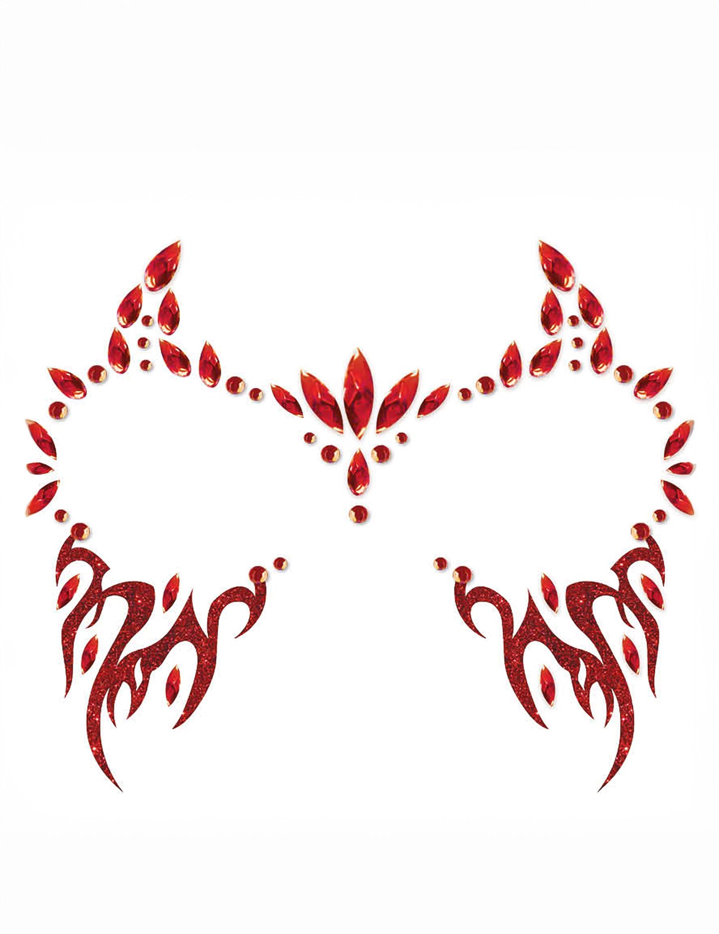Lepilni obrazni nakit Red Flaming Demon