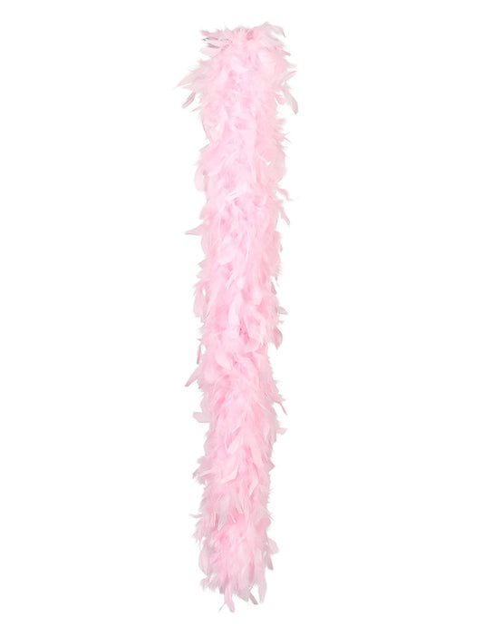 Vue d'ensemble du boa en plumes pour femme rose clair 50 g