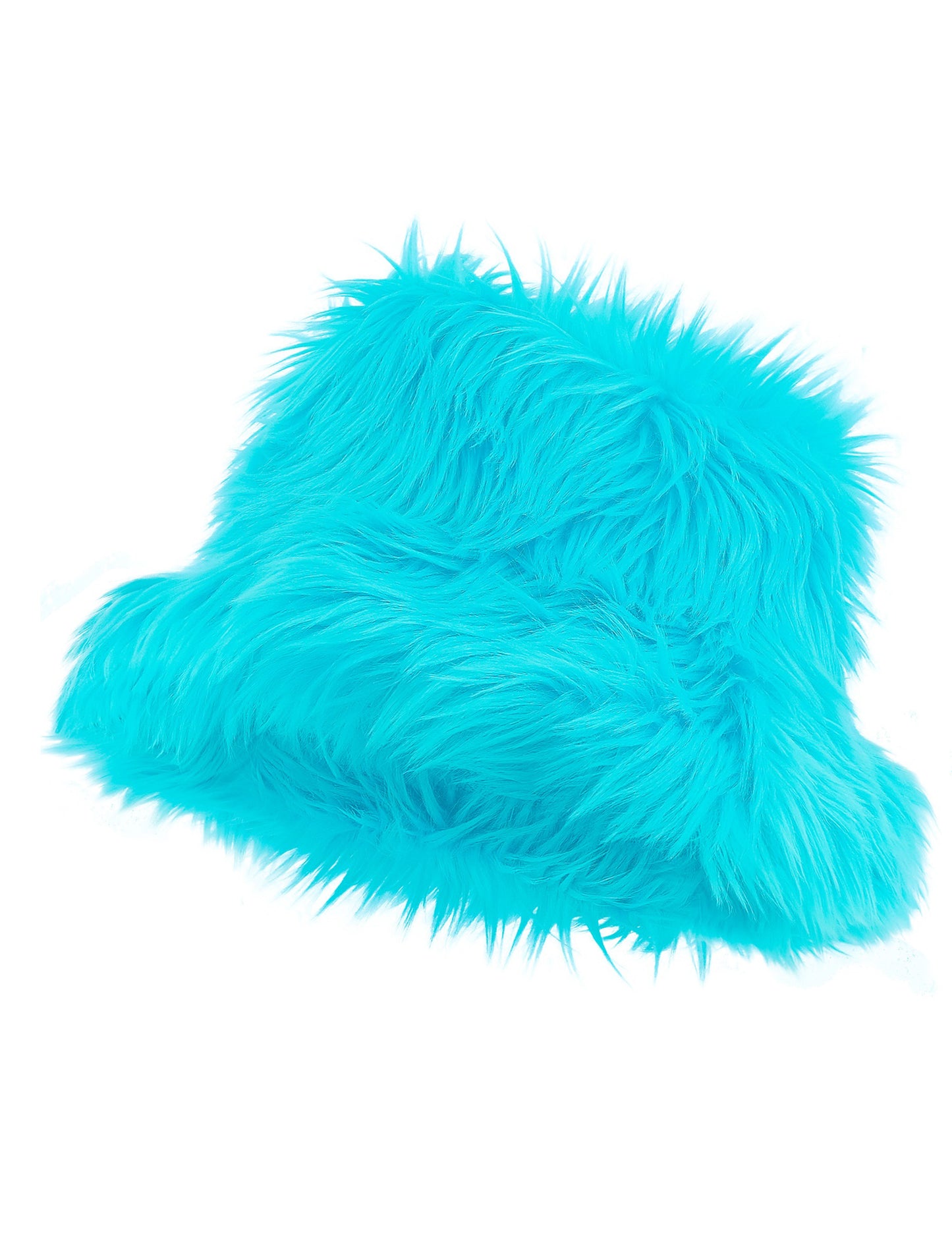 Bob en poils bleu turquoise adulte