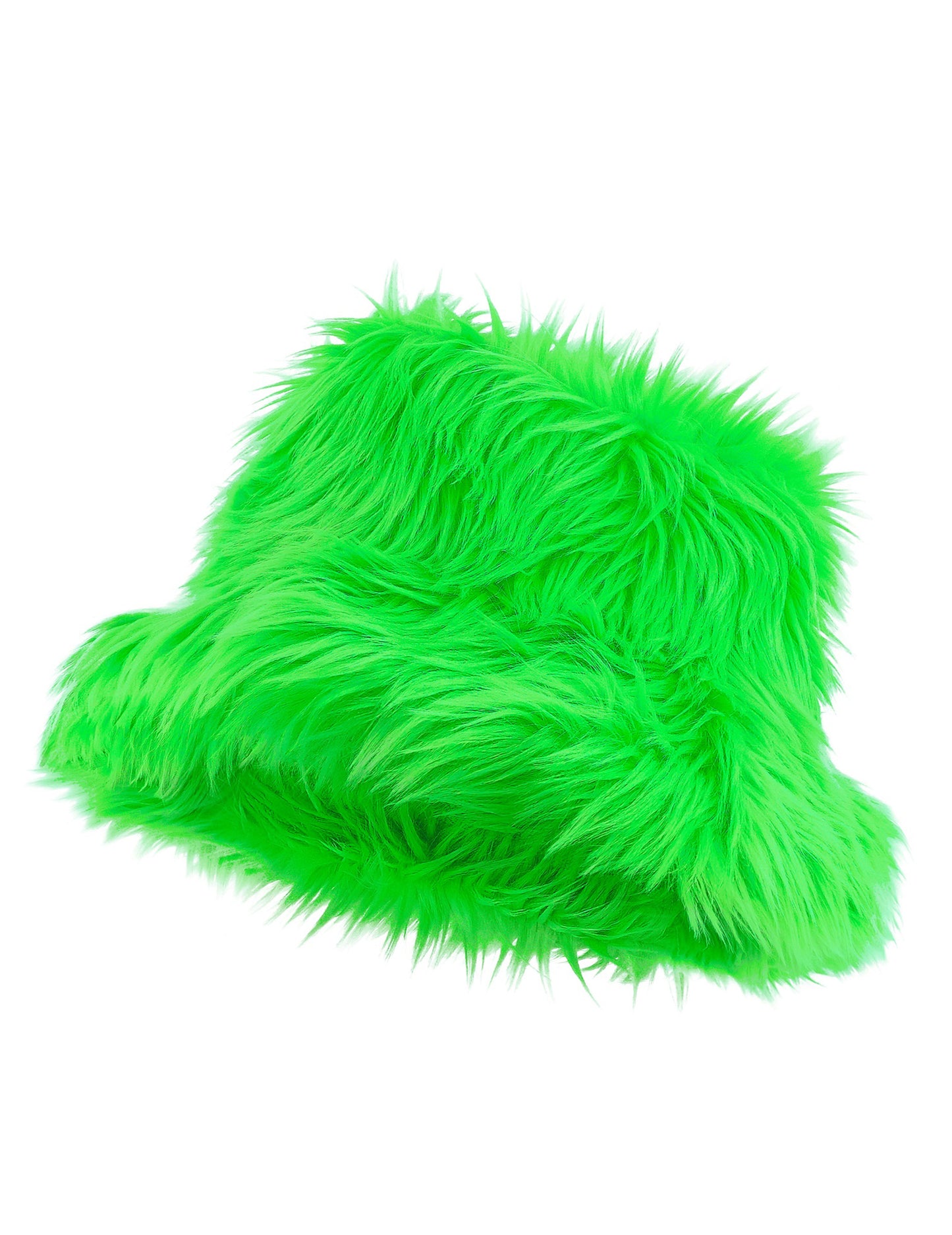 Bob en poils vert fluo adulte