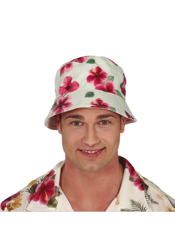 Odrasli havajski cvetlični tisk Bob