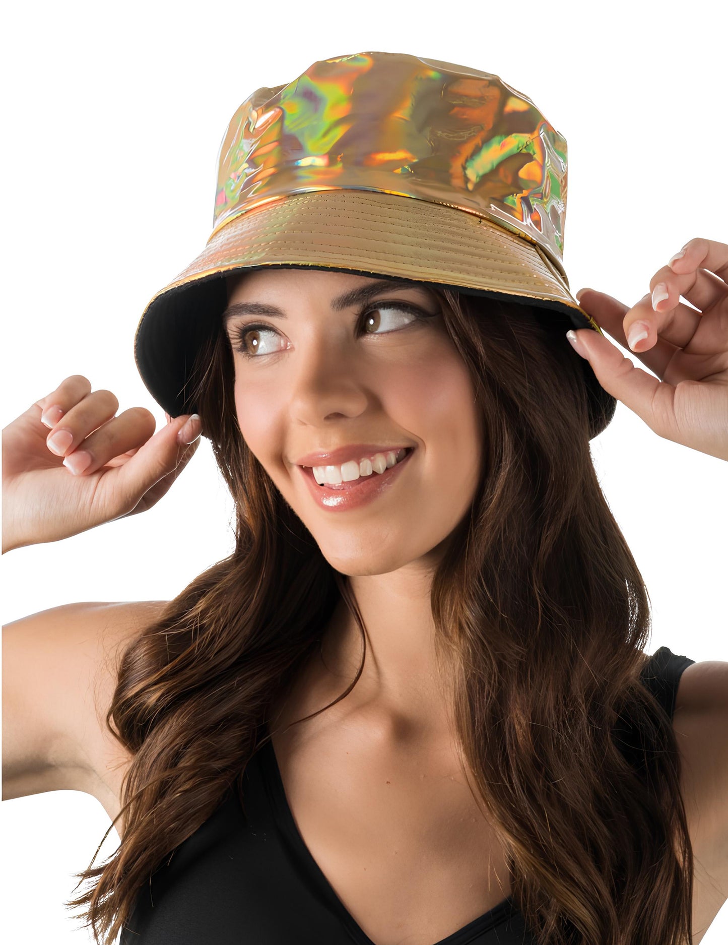 Zlata iridescentna odrasla zabavna kapa 