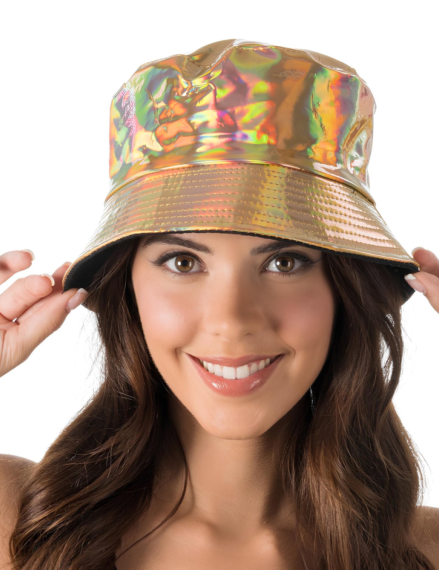 Zlata iridescentna odrasla zabavna kapa 