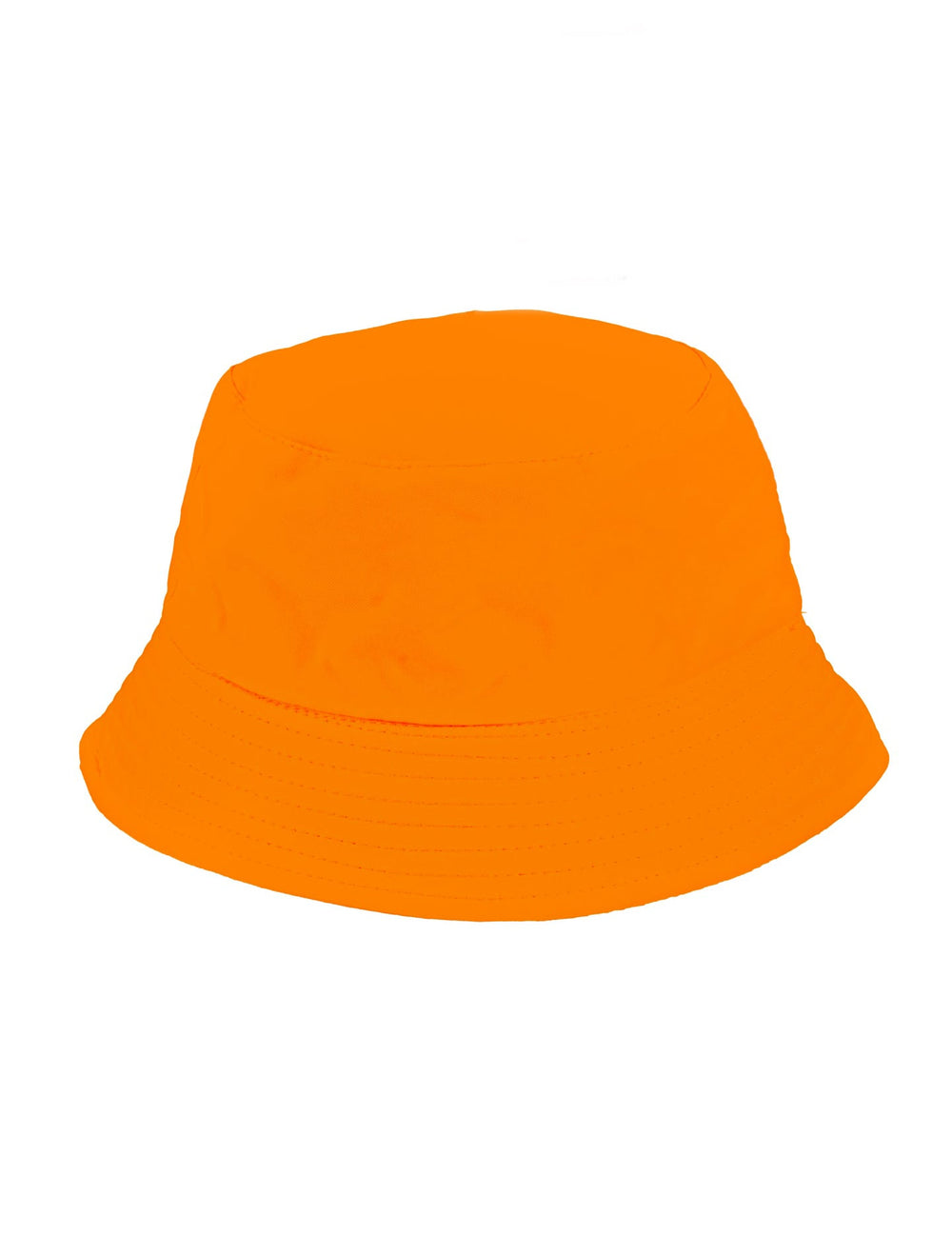Vue d'ensemble du bob orange fluo pour adulte