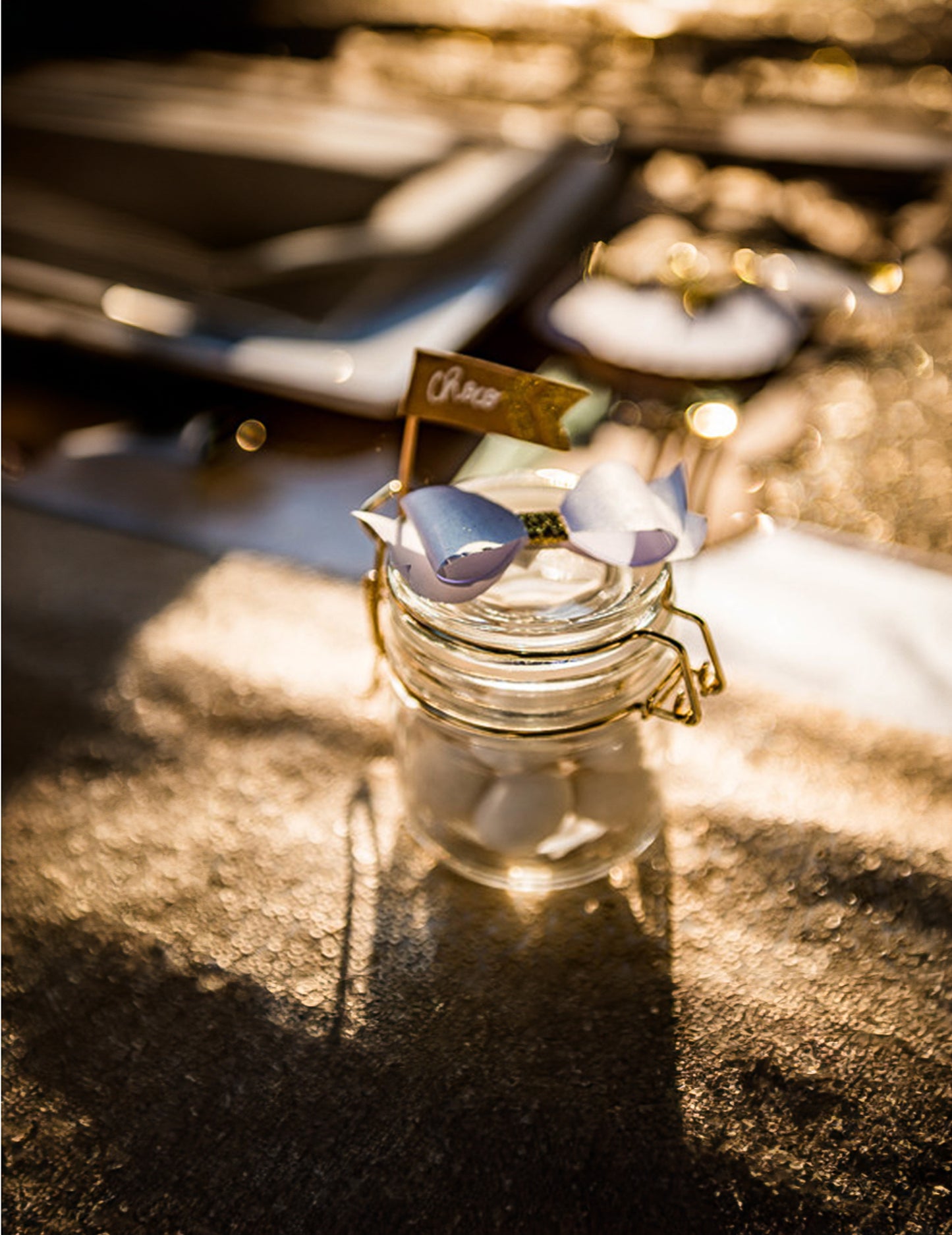 Pozlačen kozarec za vlaganje 6,5 x 7 cm 100 ml steklenička