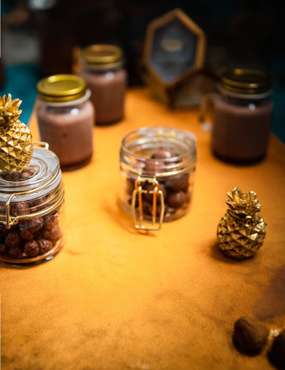 Pozlačen kozarec za vlaganje 6,5 x 7 cm 100 ml steklenička