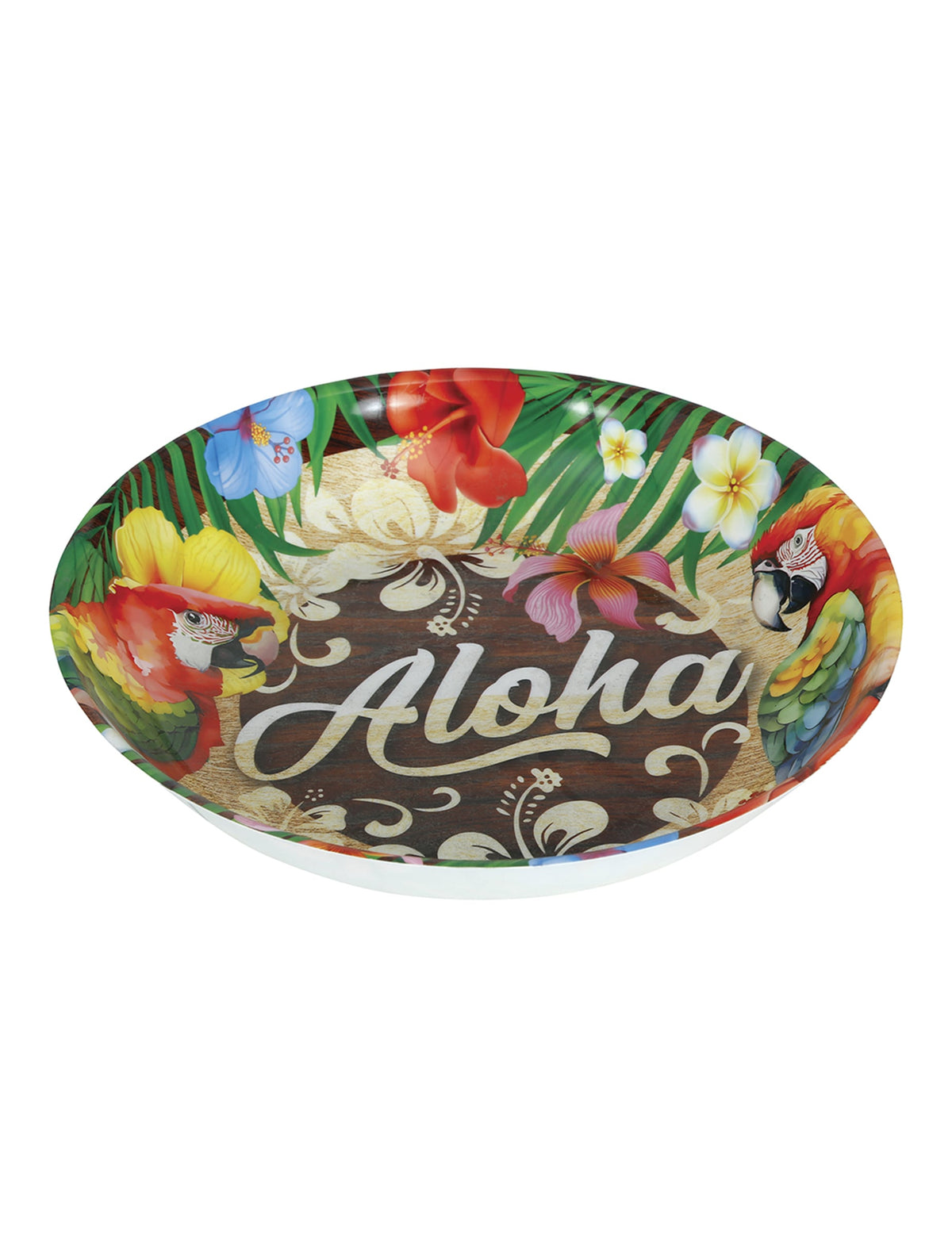 Vue de l'intérieur avec motifs tropicaux du Bol Aloha Hawaï