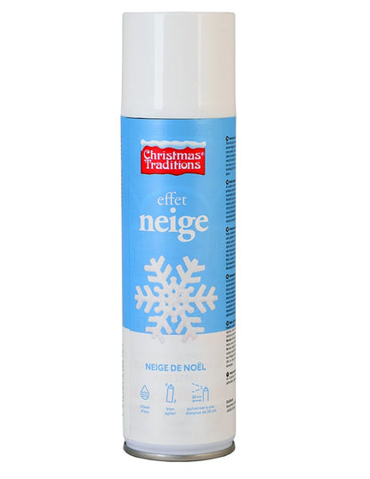 Bombe spray neige Noël pour décoration blanc