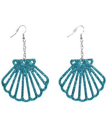 Odrasli briljantni uhani školjk