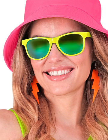 Fluo oranžni oranžni uhani