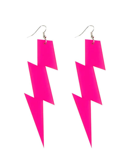 Fluo odrasli roza strela uhani