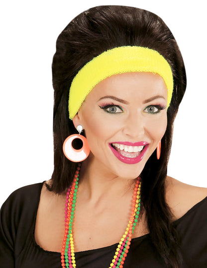 Fluo odrasli oranžni uhani