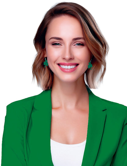 Uhani s deteljicami za sveti Patrik 