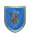 Bouclier de chevalier dragon bleu en mousse 35 cm
