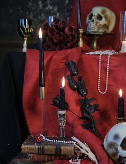 Kosti in lobanje držalo sveče 12.5 cm