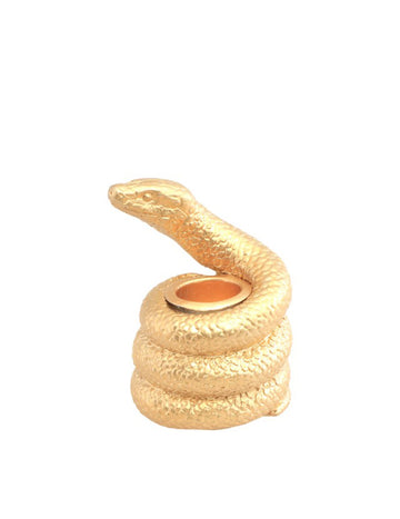 Držalo za sveče zlate kače 7.5 cm