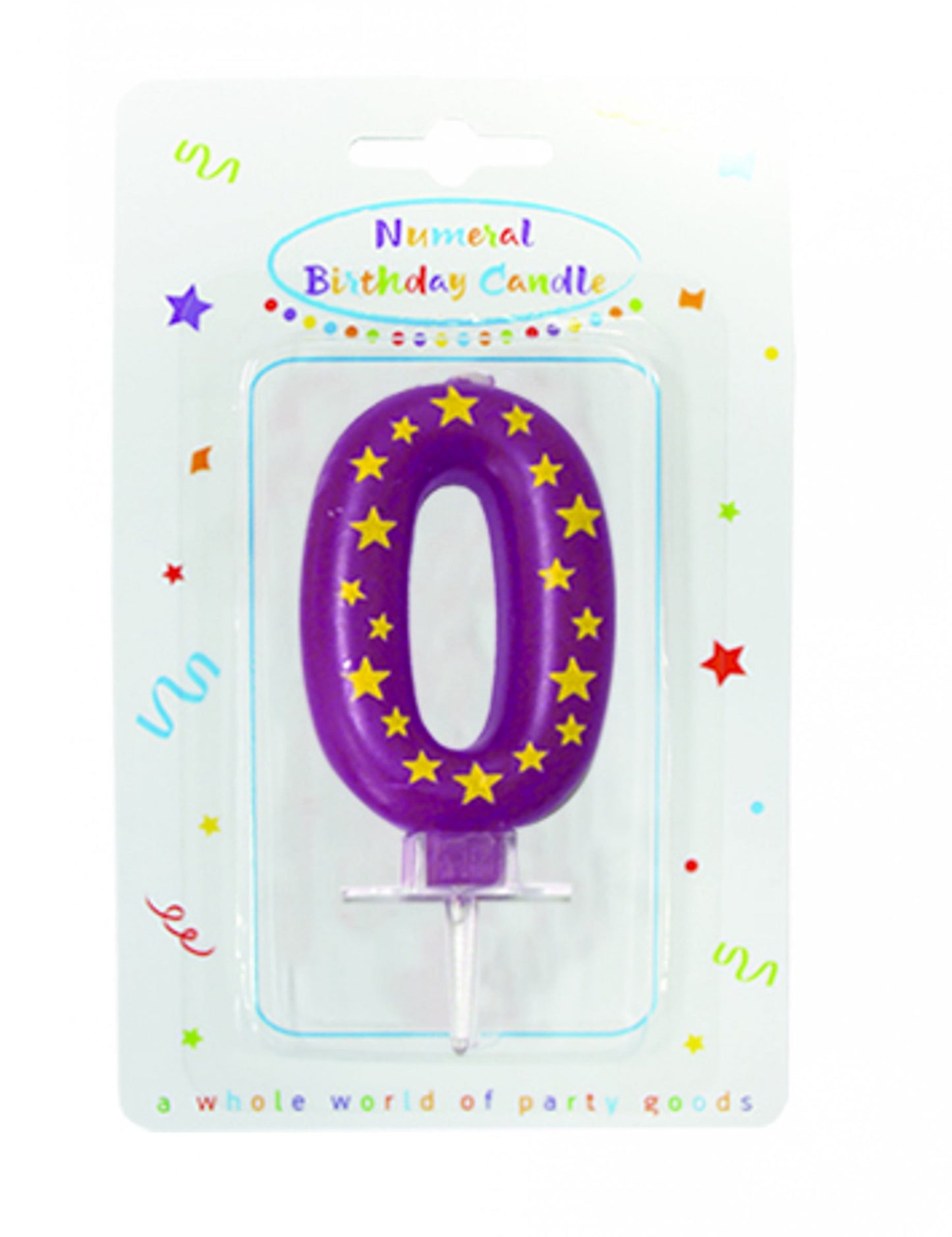 Sveča s številkami in zvezdicami, 6,3 x 4 cm za rojstnodnevno torto