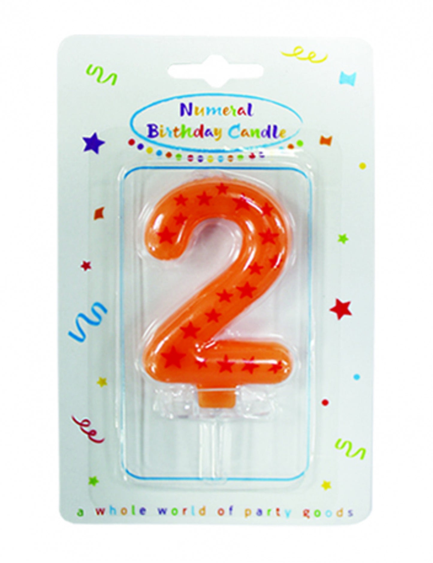 Sveča s številkami in zvezdicami, 6,3 x 4 cm za rojstnodnevno torto