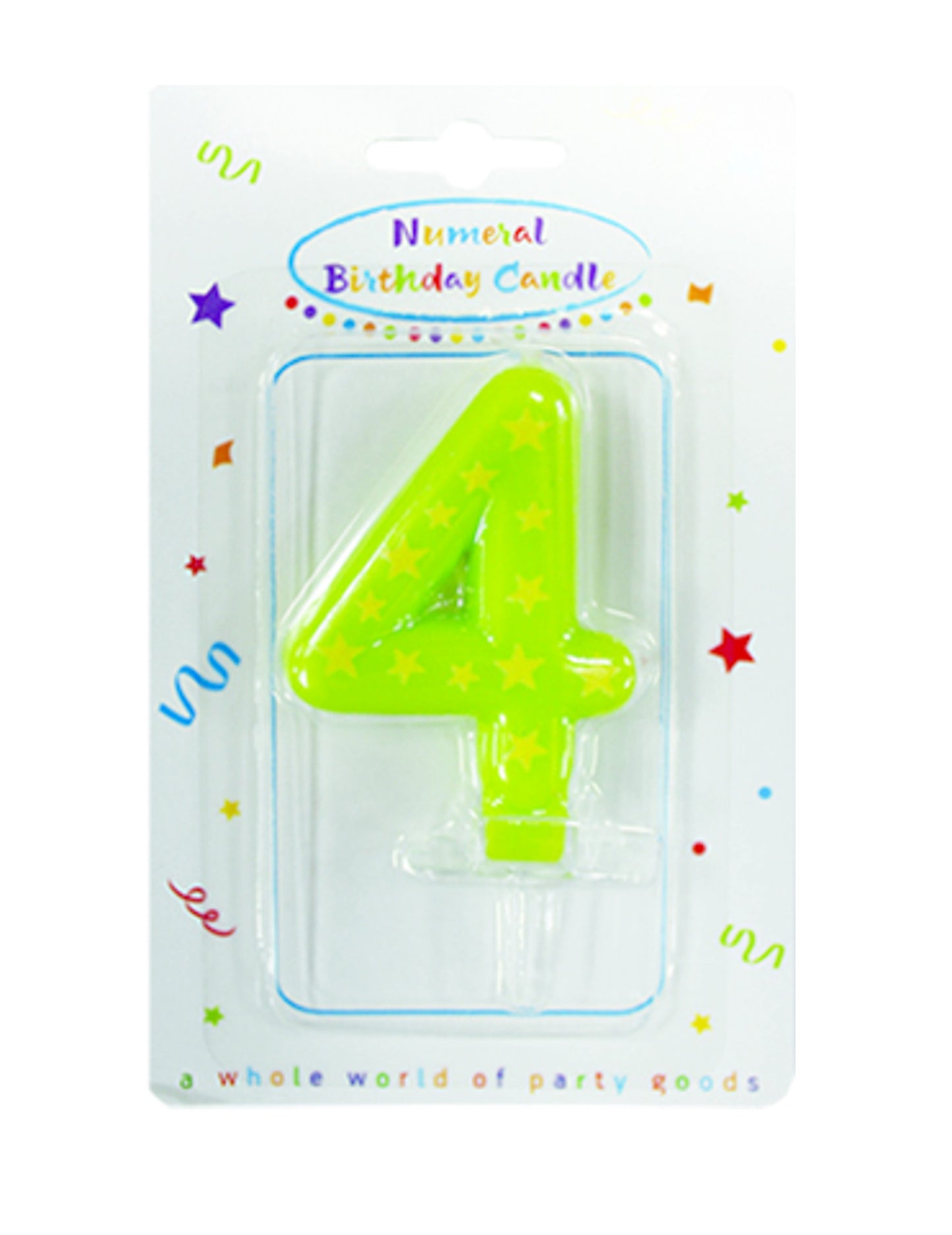 Sveča s številkami in zvezdicami, 6,3 x 4 cm za rojstnodnevno torto