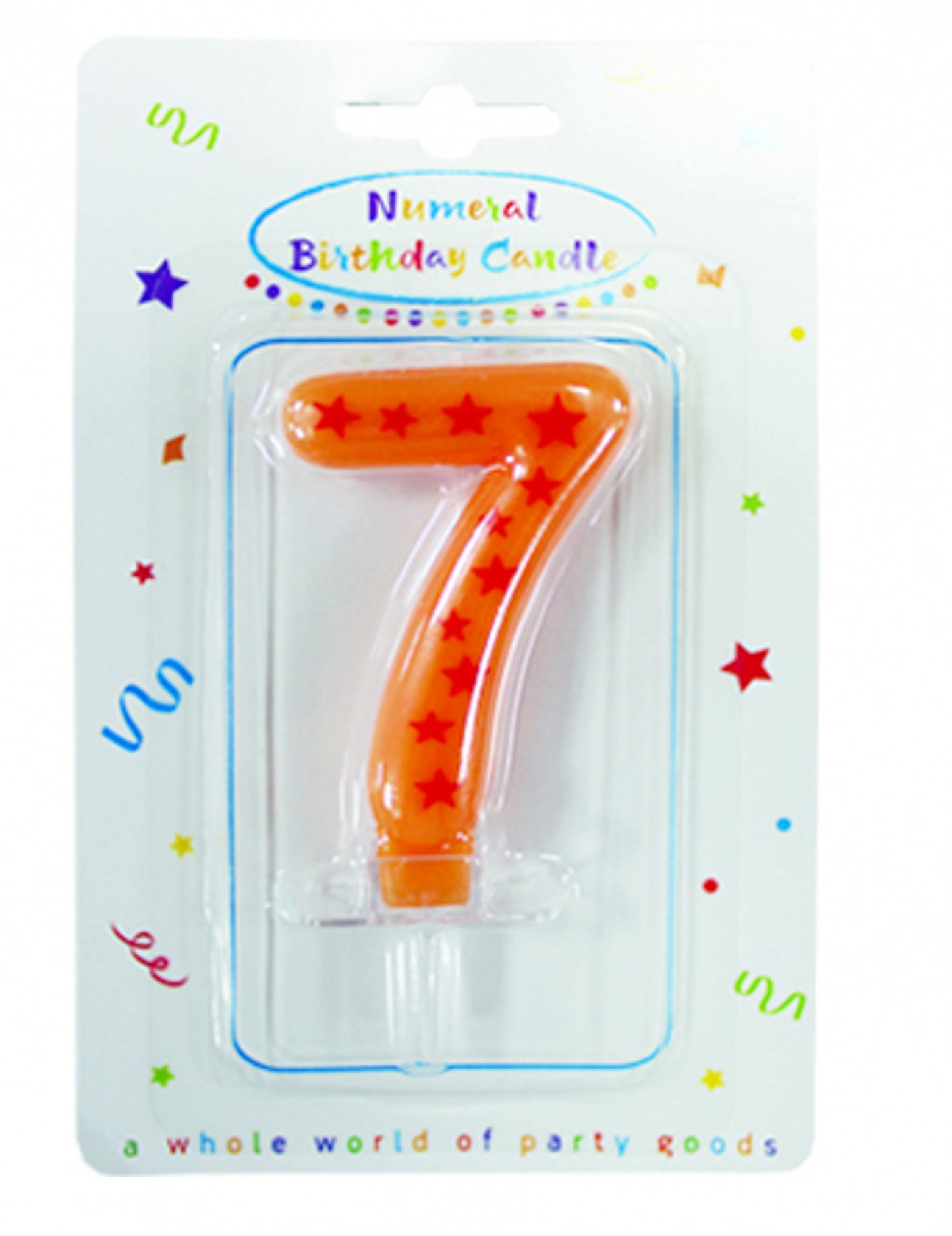 Sveča s številkami in zvezdicami, 6,3 x 4 cm za rojstnodnevno torto