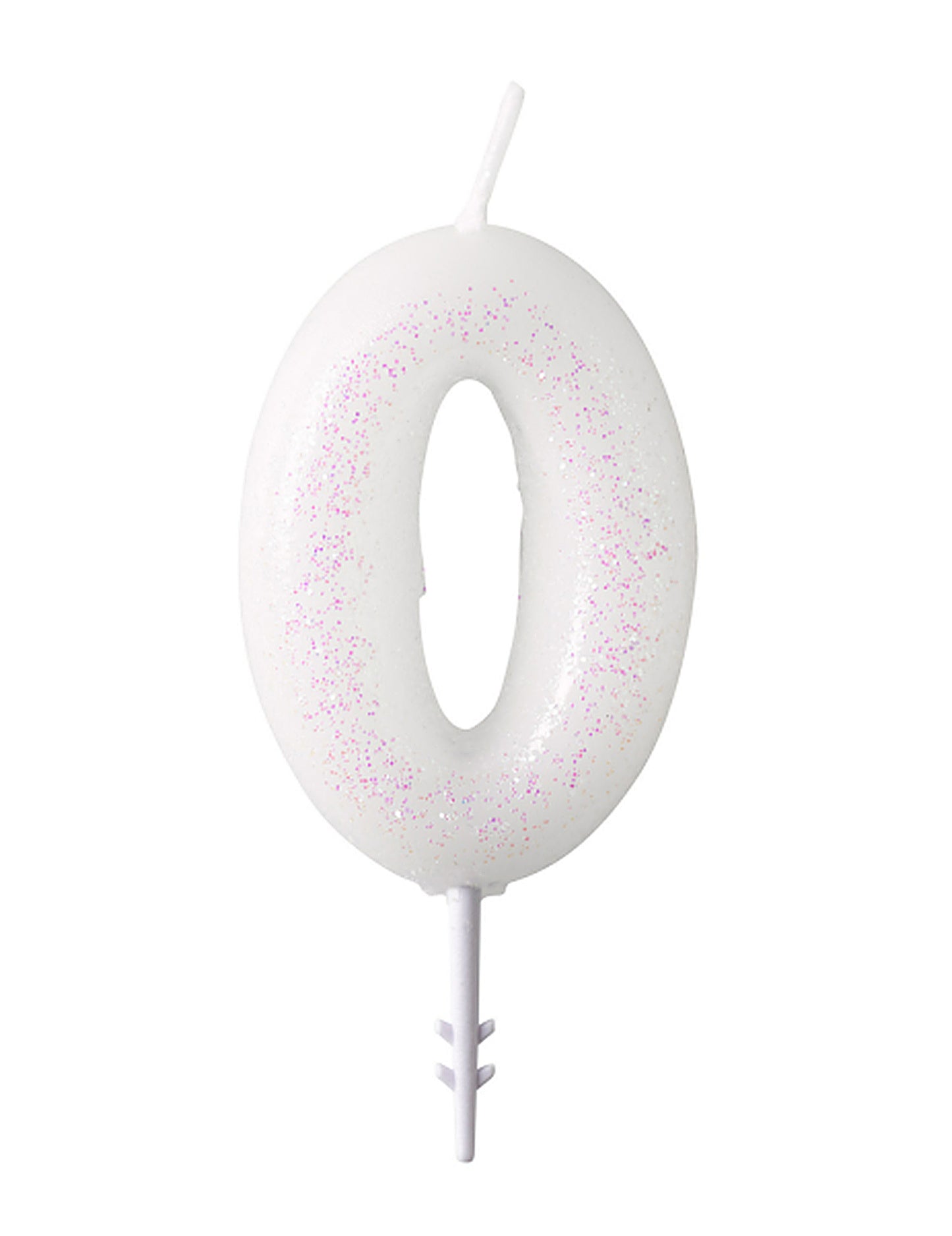 Chiffre 0 de la bougie chiffre pour anniversaire