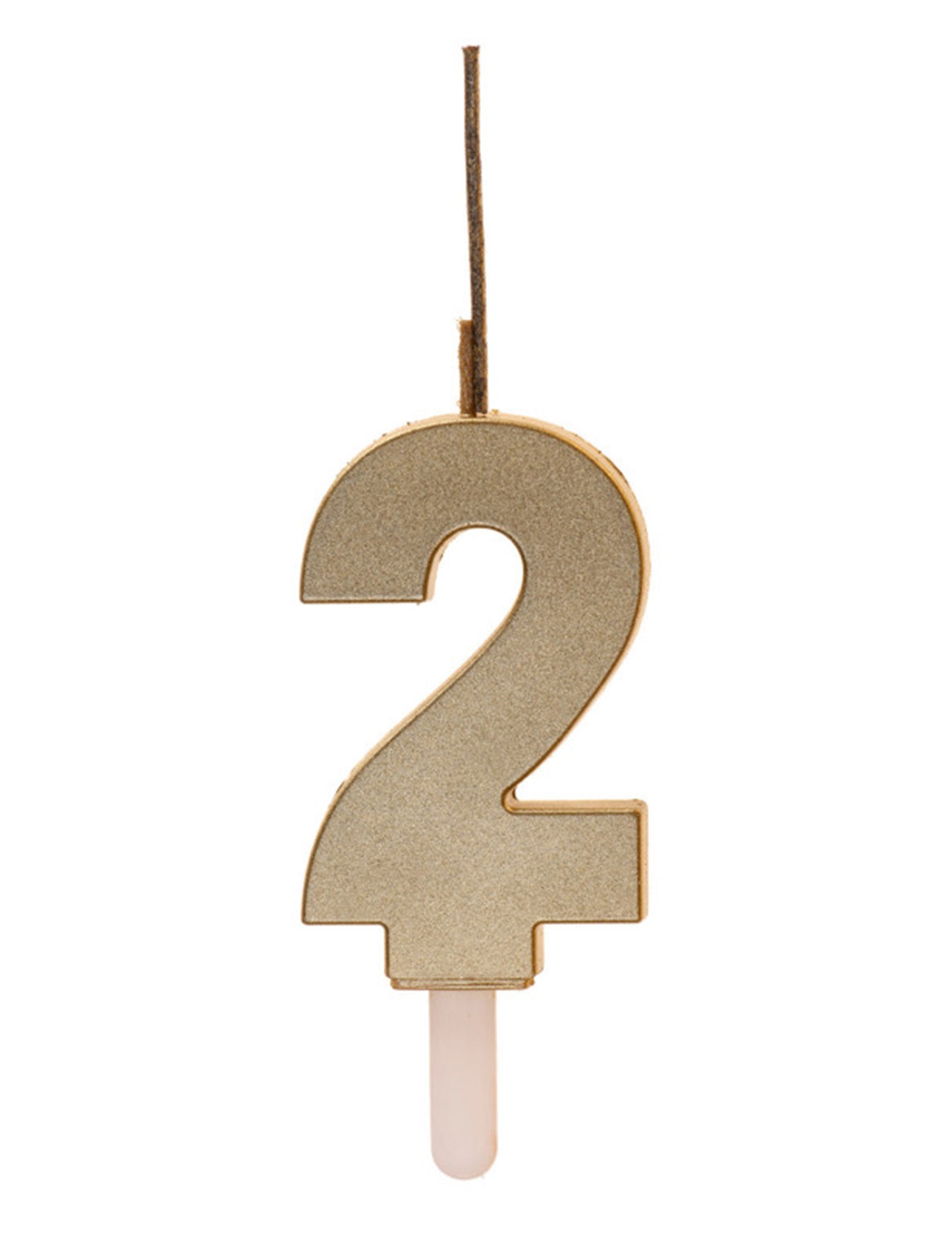 Peneča sveča s številkami in zlatim čarobnim iskricami