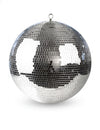 Boule à facettes disco argentée brillante