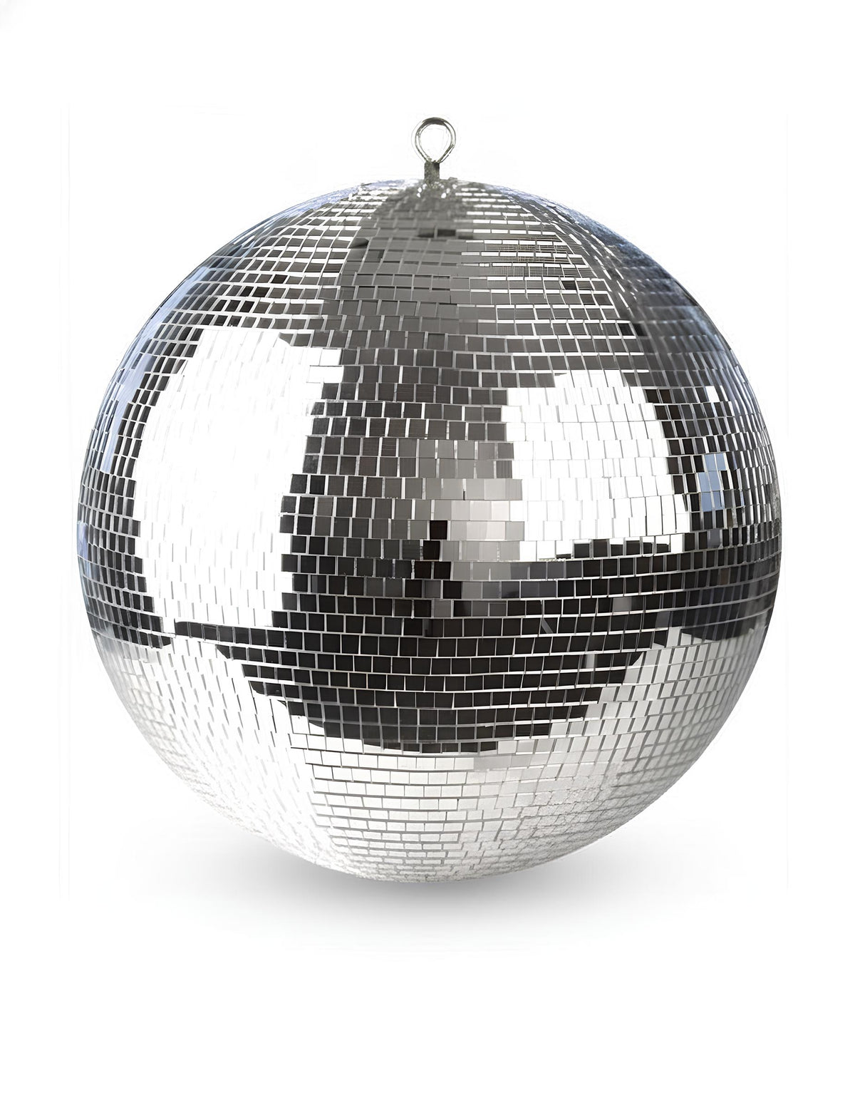 Boule à facettes disco argentée brillante