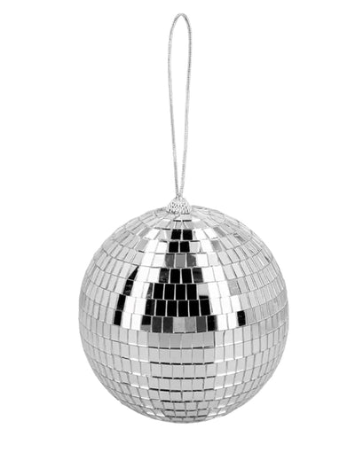 Srebrna disko krogla 15 cm 