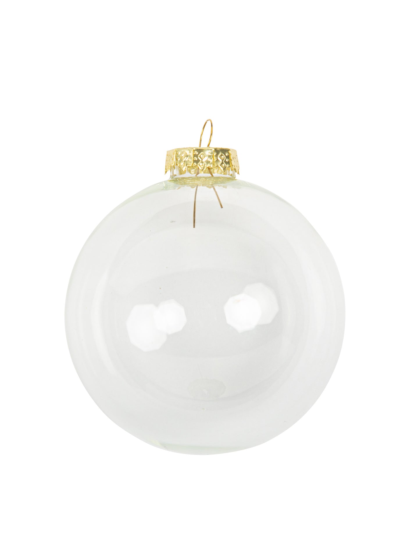 Prilagodljiva prozorna božična kroglica 8 x 9,5 cm obesiti