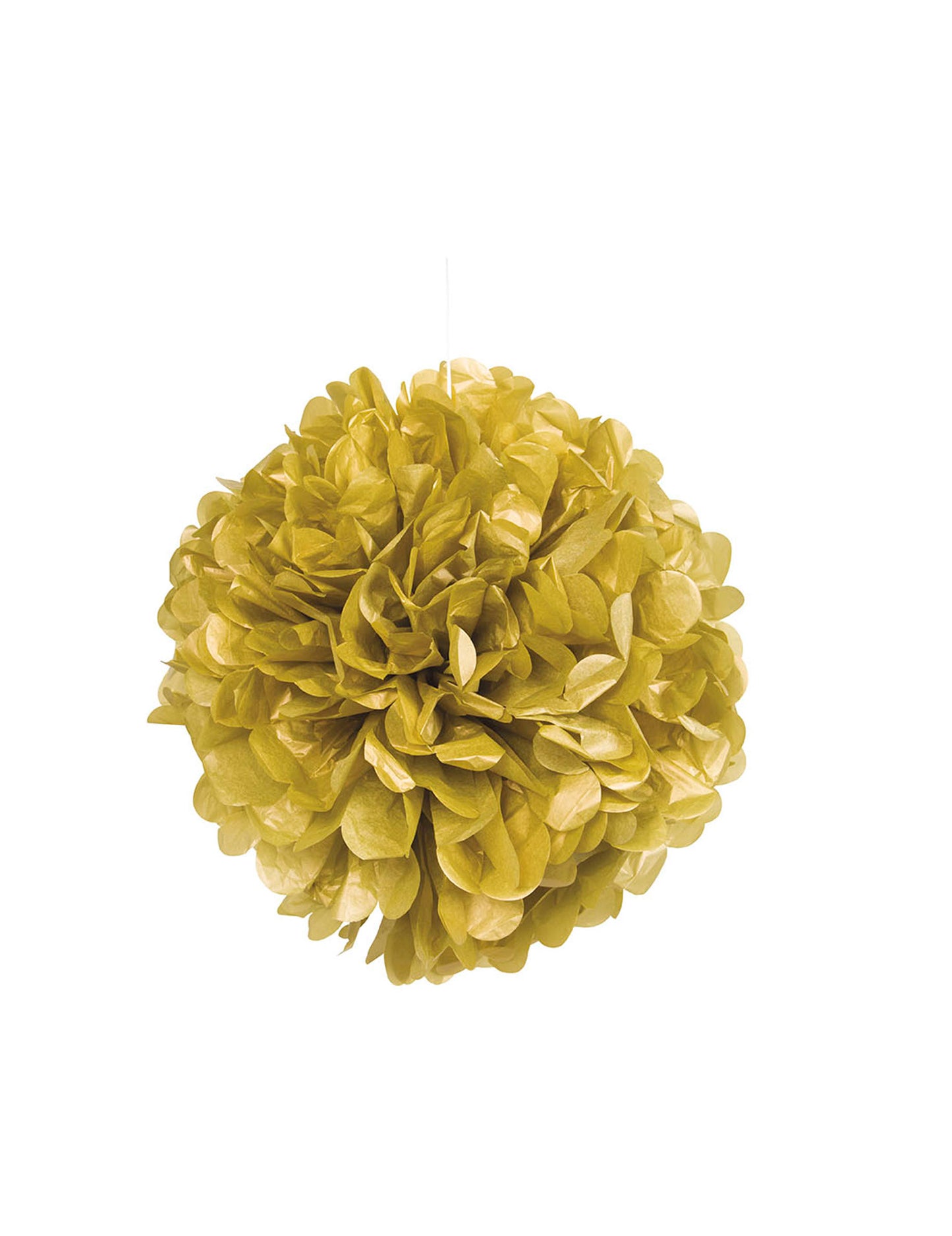 Zlata okrasna krogla 40.6 cm papir za obešanje