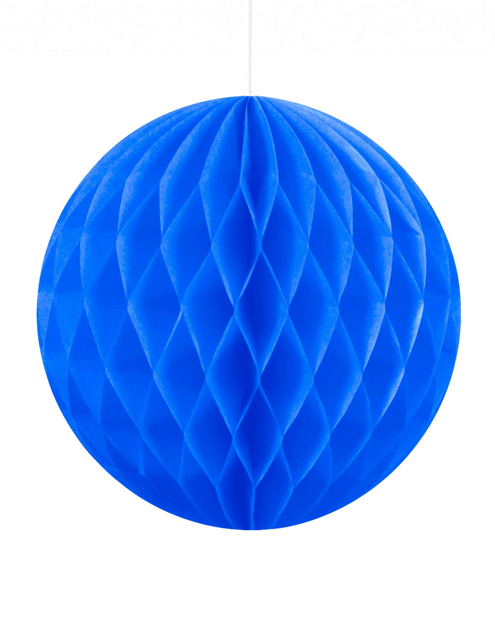 Boule papier alvéolé bleu
