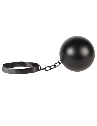 Boulet et chaînes de prisonnier pour adulte noir