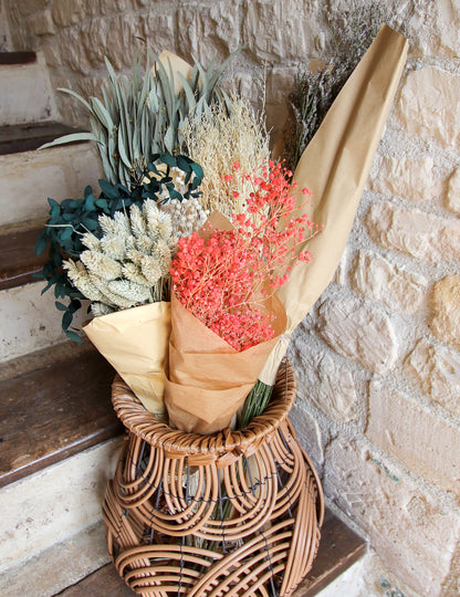 Šopek posušenih rožnatih gipsofil 25g za dekoracijo