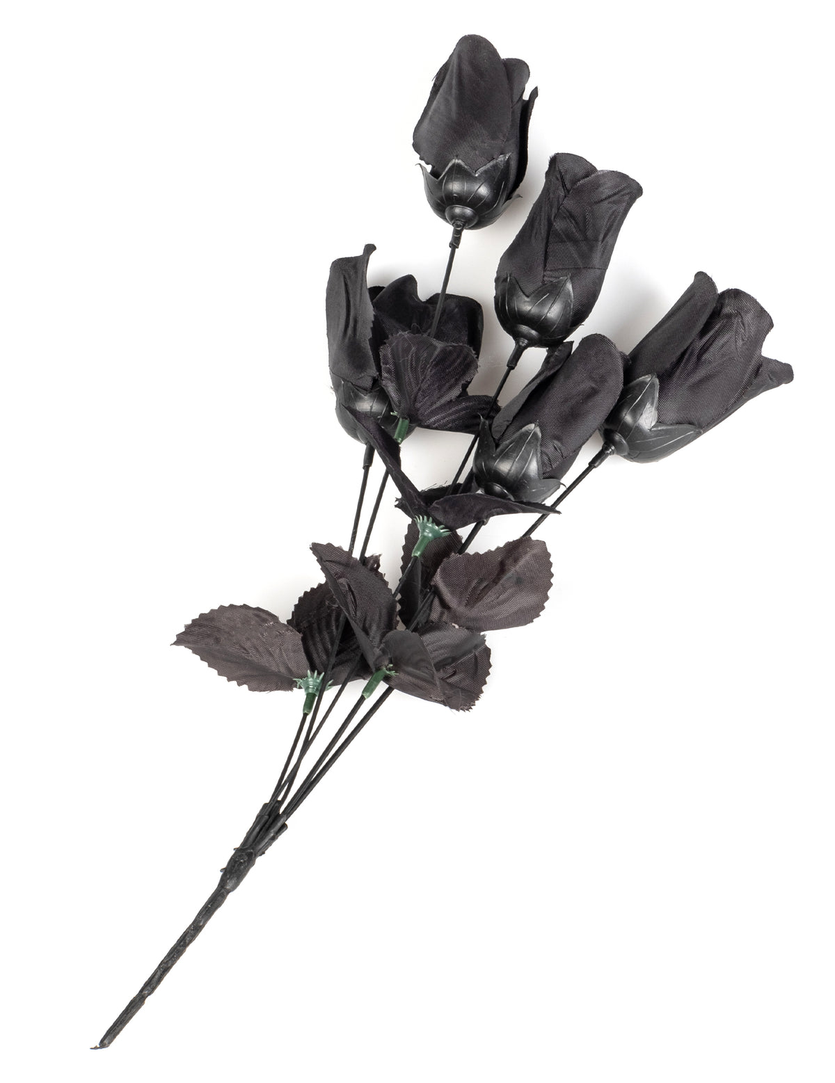 Bouquet de roses pour décoration d'Halloween noires