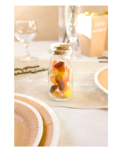 9,5-litrska steklenica z zamaškom iz plute cm prozoren za čokoladico