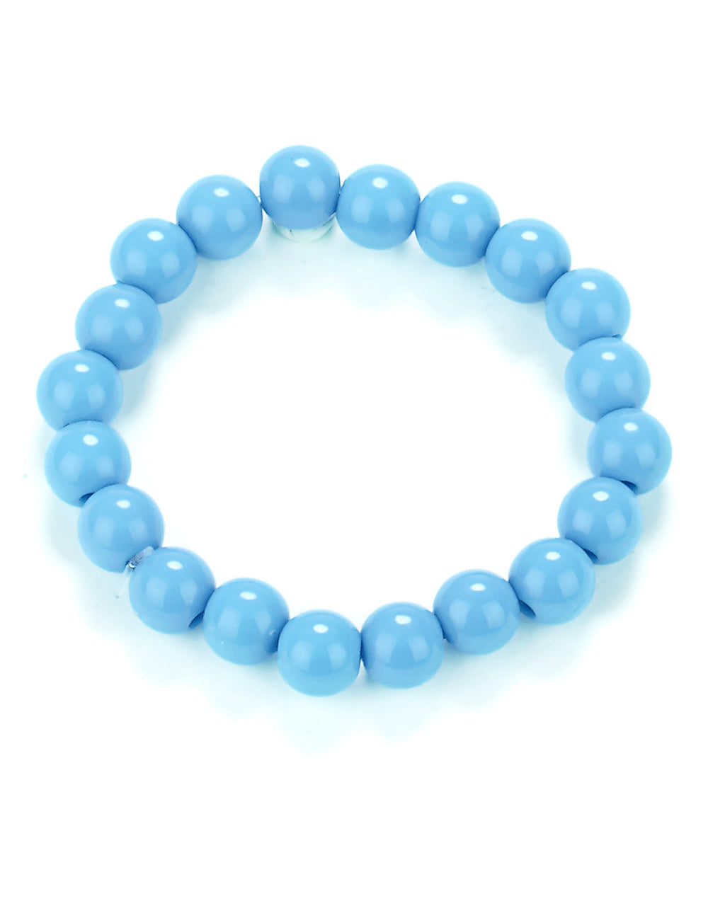 Bracelet de perles pour adulte bleu