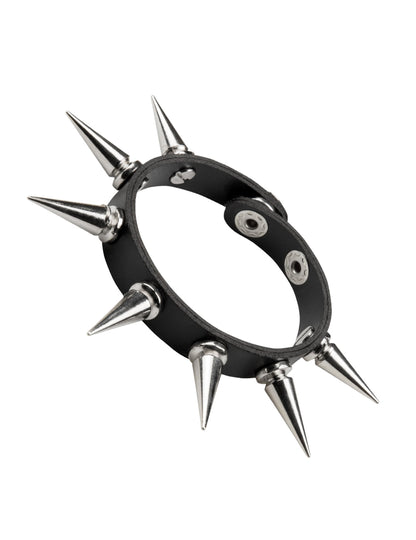 Vue de profil du bracelet punk pour adulte