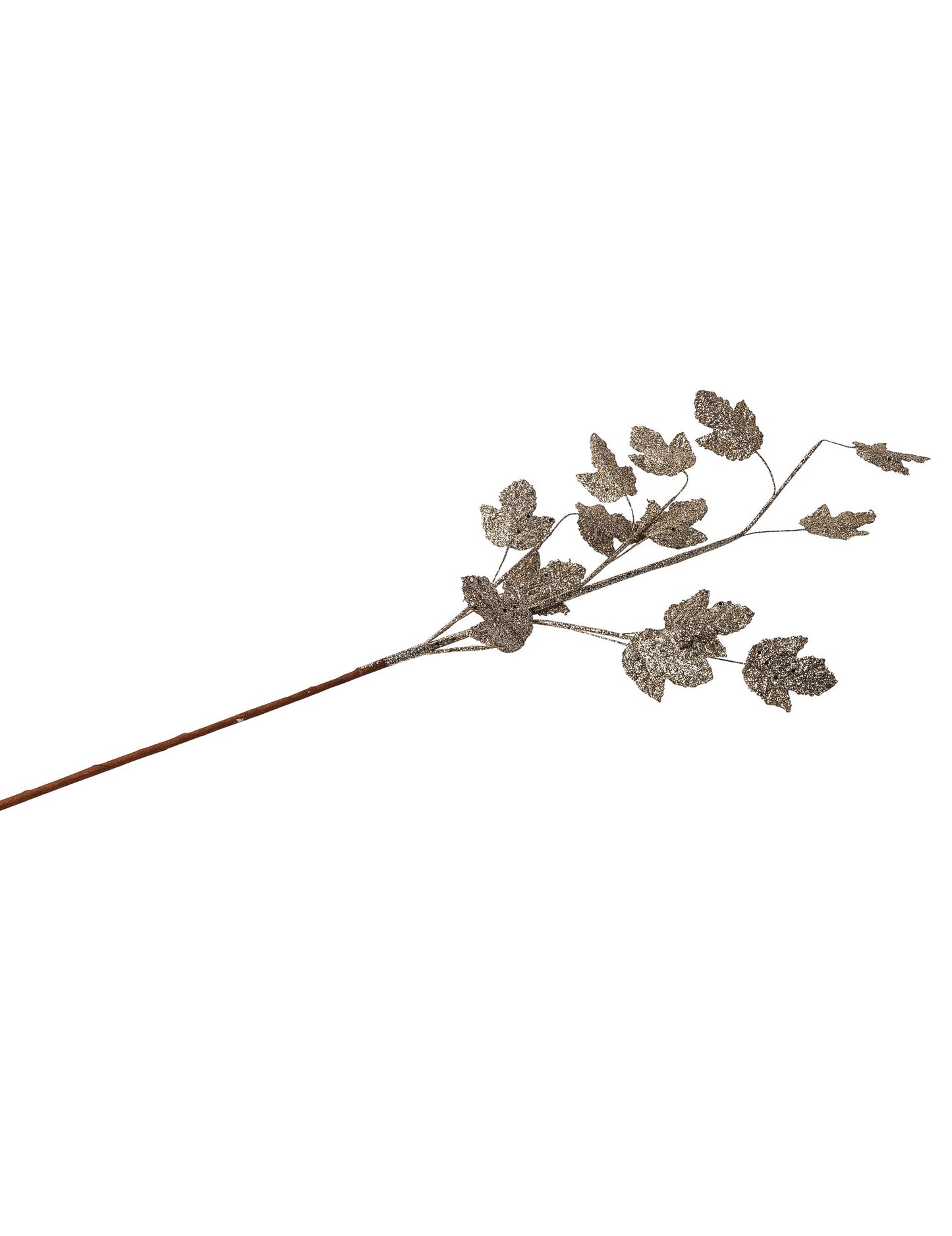 Veja javorjevega lista z bleščicami šampanjca 75 cm in bleščice