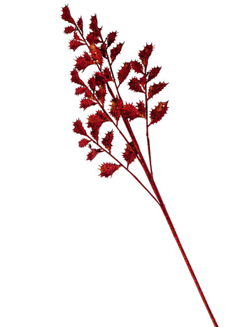 Rdeča bleščeča veja bodike 70 cm za božič