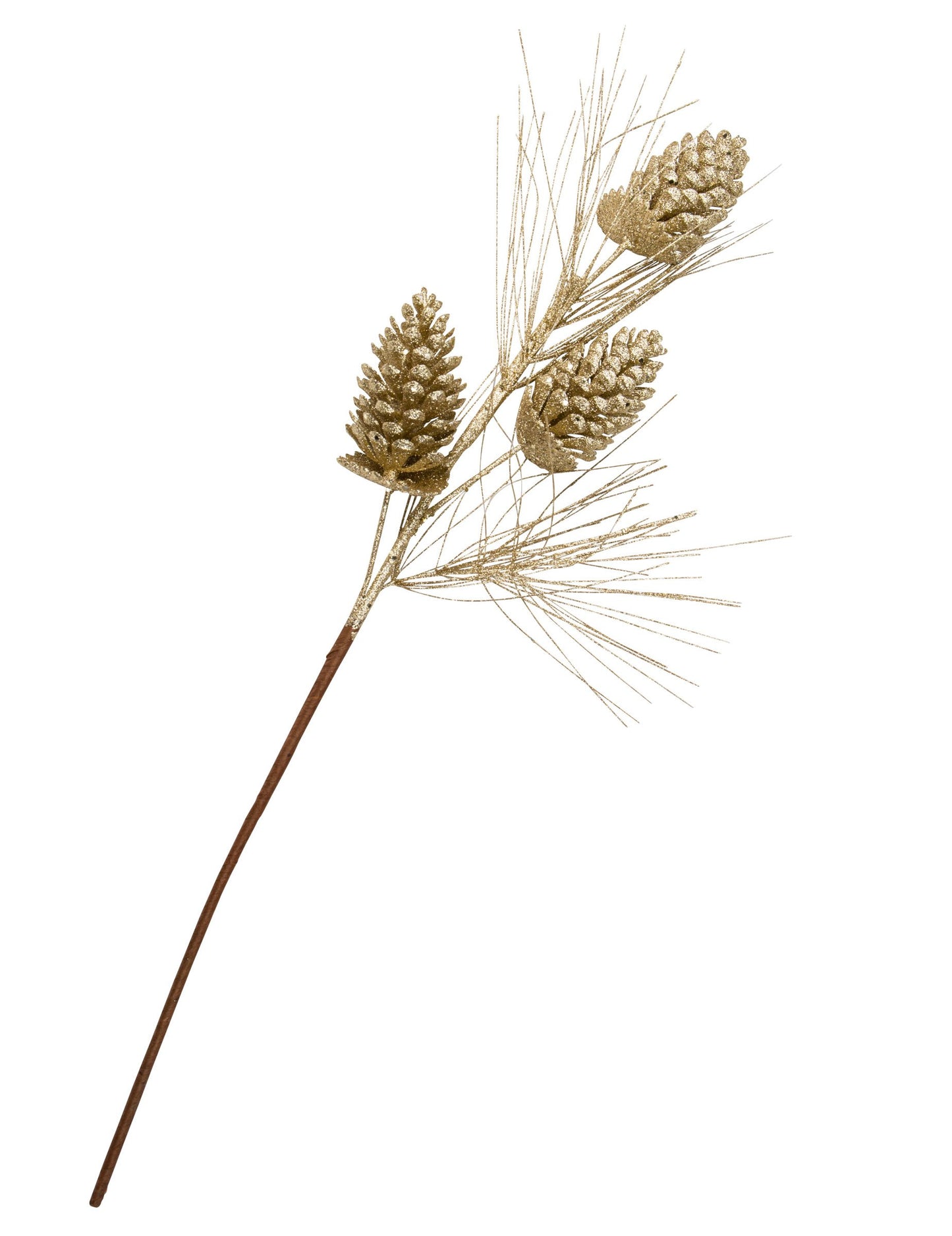 Veja storža z bleščicami iz šampanjca 75 cm Čaroben božič