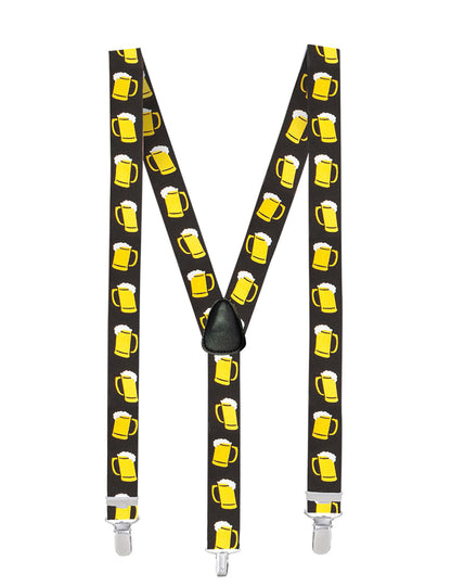 Pogled zadaj na bretelle za pivo za odrasle